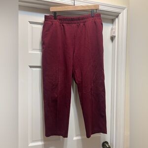 A New Day Maroon Trousers - stripped detail on front SZ L